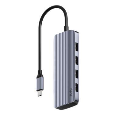 Imagem de Hub Adaptador 6 Em 1 Cudy UH500 Tipo-C Para HDMI 1.4 USB-A + USB-C - UH500 