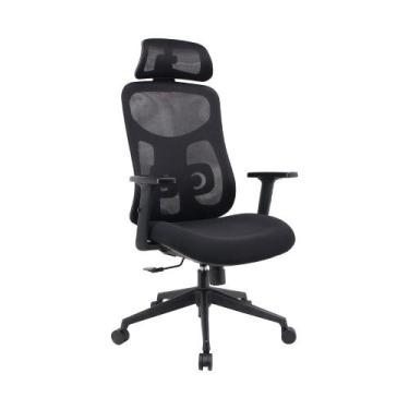 Imagem de Cadeira Escritório Presidente Apoio Lombar NR17 e Tela Mesh - Fratini 