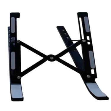 Imagem de Suporte para laptop, suporte de metal portátil para laptop, telefone e tablet(preto)