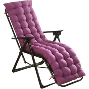 Imagem de Almofadas Para Espreguiçadeiras Almofada Para Espreguiçadeira De Jardim Para Espreguiçadeira Interna E Externa, Navy, 48 * 120cm