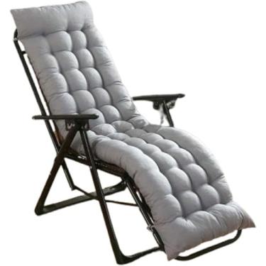 Imagem de Almofadas Para Espreguiçadeiras Almofada Para Espreguiçadeira De Jardim Para Espreguiçadeira Interna E Externa, Light Gray, 48 * 120cm