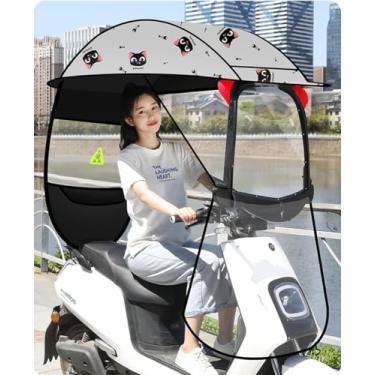 Imagem de Dossel Engrossado Com Cola Preta Para Veículos Elétricos, Carro De Bateria De Motocicleta, Proteção Solar, Abrigo Contra Chuva, Scooter, Proteção Solar Ampliada E Proteção, Black