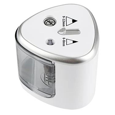 Imagem de Zerodis Encosos Duplos Cinza de Tenwin Apontadores de Lápis Elétricos Com ângulo de Corte Preciso, Alimentado por Bateria