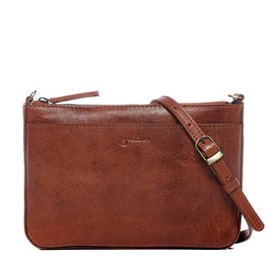 Imagem de BACCINI Bolsa de ombro e clutch LORENA pequena bolsa noturna de couro real bolsa transversal bolsa de couro feminina, Leve e crocante, womens