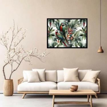 Imagem de Quadro Decorativo Floresta Araras - 50x70cm - Quadros On-line, Moldura