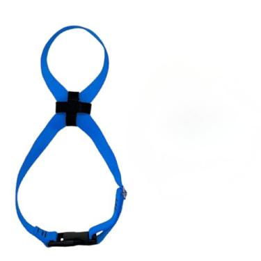 Imagem de Focinheira regulável para cães não machuca respirável confortável (Azul,Médio)