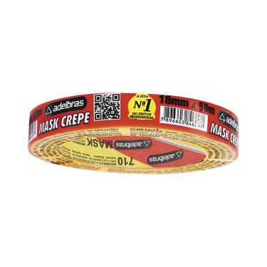 Imagem de Fita Crepe Adesiva Adelbrás 18mmx50m