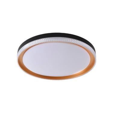 Imagem de Plafon Skylight Queenstown 4040 Led Bivolt Preto-dourado