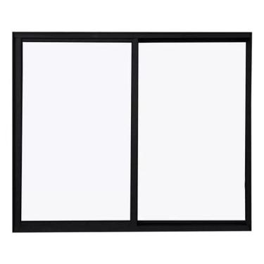 Imagem de Janela de Aluminio Quality Correr Preto Vidro Liso 0,80X1,00M