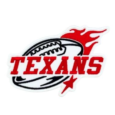 Imagem de Siam Accs Rugby Fans Texans Football Star Patch bordado time favorito dos fãs de futebol americano, passar a ferro, costurar, para roupas, mochilas, jeans, motocicleta, costurar, jaquetas