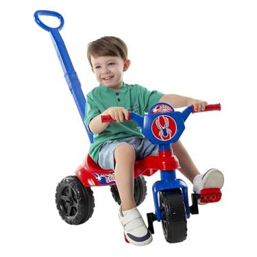 Imagem de Triciclo Carrinho de passeio infantil Kemotoca Spider com Pedal e Haste Kendy