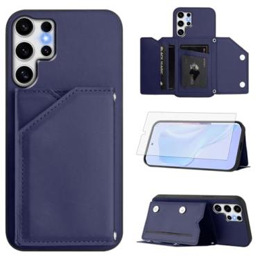 Imagem de Asuwish Capa de telefone para Samsung Galaxy S25 Ultra 5G capa carteira com protetor de tela suporte suporte para cartão alça transversal cordão celular de couro S25Ultra 25S S 25 25Ultra 6,9 2025