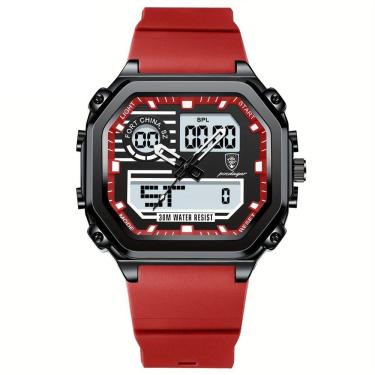 Imagem de Relógio Esportivo Masculino Pulseira em Silicone Display Híbrido Digital-Analogico