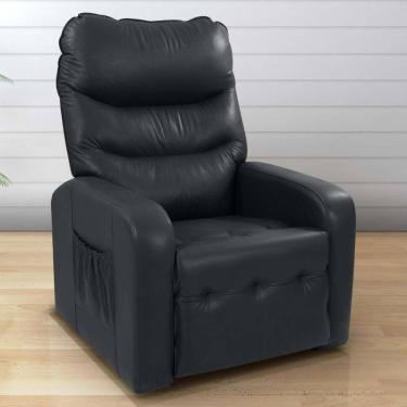 Imagem de Poltrona Reclinável Para Descanso Rodes Veludo Inca Preto