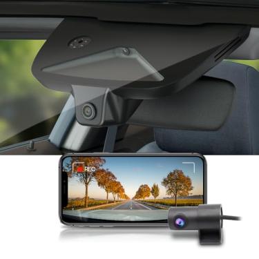 Imagem de Fitcamx A câmera frontal 2K + traseira 1080P se adapta para Polestar 3 2024-2025 (HD2-D6200), estilo OEM integrado, vídeo HD duplo, WiFi e aplicativo integrados, gravação em loop, sensor G, fácil de