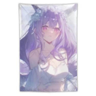 Imagem de LIEGBMEU Sexy Bikini Hot Anime Girl Tapeçaria 101.6 cm x 152.4 cm Interior Exterior Wall Quilt Art Decoração de Tapeçaria Caprichosa, AF123