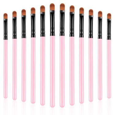 Imagem de Pincel corretivo Patelai Synthetic Fiber 12 peças (rosa)