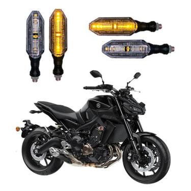 Imagem de KIT 4 Setas Esportivas Pisca de Led Modelo P26 Para Moto MT09 Ano 2016