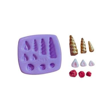 Imagem de F1169 molde de silicone acessórios unicórnio confeitaria biscuit - con
