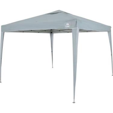 Imagem de Tenda Gazebo Dobrável 3m x 3m Poliéster Cinza Bel, 3m x 3m