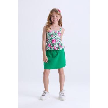 Imagem de Conjunto Infantil de Verão Menina Jardim Encantado-Feminino