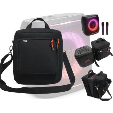 Imagem de Case Bolsa Bag P/ Nova Partybox Encore 2 - Bolso P/ Microfones Silk - 