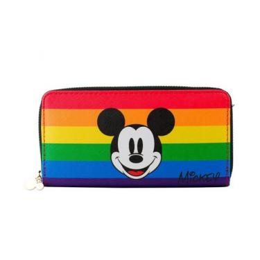 Imagem de Carteira Retangular Mickey Rainbow 10x20cm - Disney - Taimes