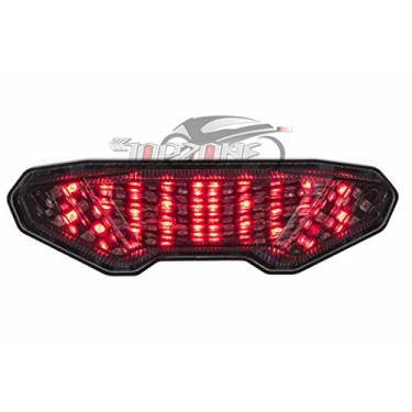 Imagem de Compatível com Yamaha 2018-2020 MT10; 2016-2020 FZ10; Luz traseira de freio de motocicleta Função de seta integrada (Estilo 1: Função de seta integrada de luz traseira de LED, cor clara)