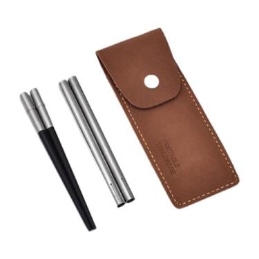 Imagem de AFXGUSD Conjunto Compacto E Portátil de Hashis de Madeira com Compartimento Separado. Inclui Bolsa de Armazenamento. Leves E Fáceis de Transportar, Estes Hash, Preto E Prata