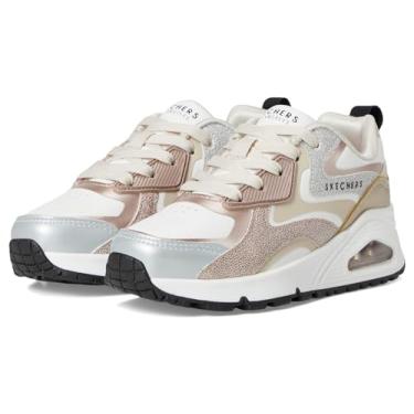 Imagem de Skechers Tênis feminino Uno Gen1 310338l (criança pequena), Natural/Multi, 6 Big Kid