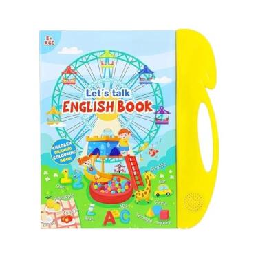 Imagem de Almencla Livro de sons com palavras em inglês, livro falado para aprender inglês, brinquedos educativos para crianças a partir de 3 anos