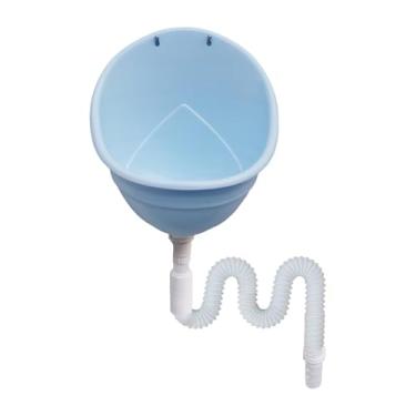 Imagem de simhoa Mictórios Treinamento para usar o banheiro Crianças Vaso sanitário Desviador de urina Vaso sanitário de pé Mictório com dreno para crianças pequenas, Azul