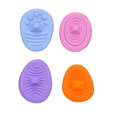 Imagem de Luwecf Conjunto de 4 Anéis de Silicone para Fidget, Brinquedos Sensoriais para Adultos, Cor Sólida