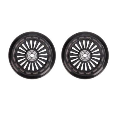 Imagem de simhoa 2 peças de rodas dianteiras para carrinho de bebê, substitui diretamente conjuntos de estabilidade e conforto aprimorados, rodas para carrinho de bebê