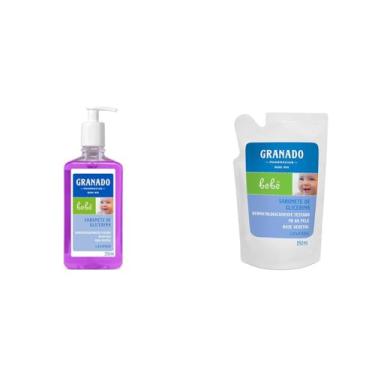 Imagem de Granado Sabonete Liquido Bebe Lavanda 250Ml + Granado Refil Sabonete Líquido Bebê Lavanda, 250ml