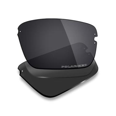Imagem de Mryok Lentes de reposição polarizadas Plus para óculos de sol Costa Del Mar Galveston, HD Polarized, proteção UV, resistente a impactos e ajuste perfeito - Stealth Black