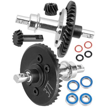 Imagem de RCYouHott RC Upgrades Part Front Rear 13-37T Differential Gear Assembly for 1/10 Slash/Rustler/Stampede/Bandit 4X4 4WD VXL,XO-1 RC Car,13-37T Gearbox Gears Diff Hops Up