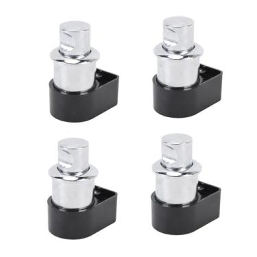 Imagem de GLOGLOW RV Press Botão Pop-Up Lock RV Push Button Lock, Latcha Sem Chave de Liga de Zinco para Portas de 18-24mm, Perfeitas para Iates de e Motorhomes Series (Cromo banhado)