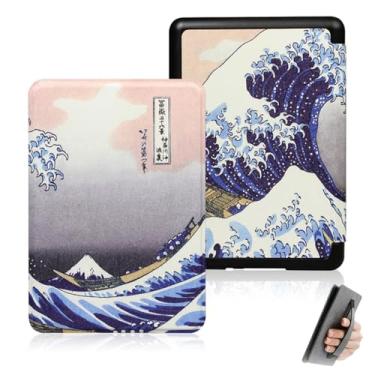 Imagem de GUKSRASO Capa para Kindle Paperwhite 11ª Geração/Signature Edition (6.8", Modelo: M2L3EK/M2L4EK) - Feito de Material à Prova D'água, com Suspensão Automática, Alça de Mão