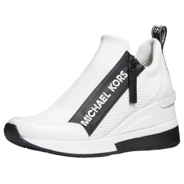 Imagem de Michael Kors Tênis feminino Willis Wedge Trainer, Branco óptico, 38