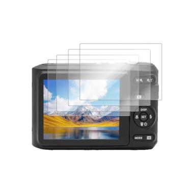 Imagem de YAJOJO Pacote com 4 protetores de tela para câmera digital Kodak Pixpro FZ45-9H Dureza FZ45-9H para câmera digital Kodak Pixpro FZ45, antiarranhões, sem bolhas, clareza HD
