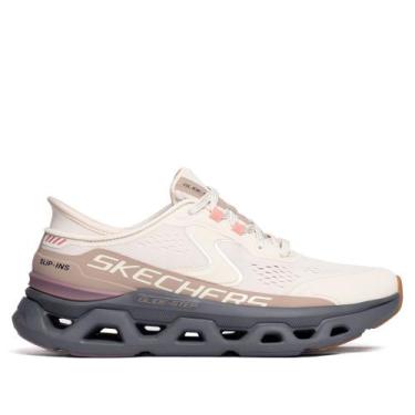 Imagem de Tênis Feminino Skechers Glide Step Atlus Off White/Rosa, Off white, 36