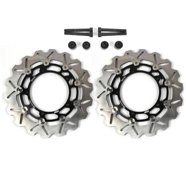 Imagem de Arashi Discos de freio dianteiros traseiros grandes com parafusos de montagem para Yamaha XP T-max 500 2004-2007, peças de acessórios de reposição de motocicleta
