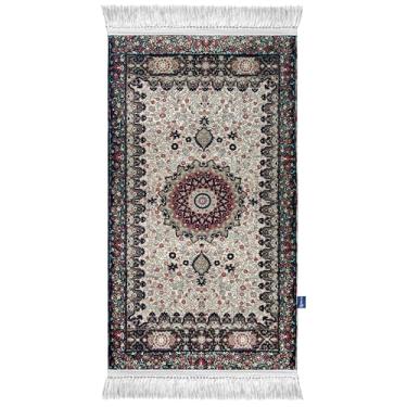 Imagem de East West Souk Coleção de tapetes de oração Naseej – Design islâmico tecido, acolchoado para conforto (persa maior)