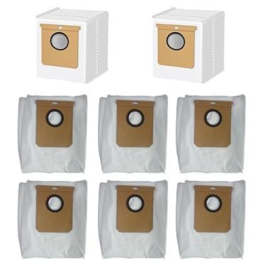 Imagem de Sacos de pó grandes de 2,5 L para aspirador de pó Eufy L50 SES L60 SES com base autovazia, saco de pó de substituição para Conga Home 1000,8090 Ultra, 9090AI, para aspirador de pó Haier H9 Plus (8