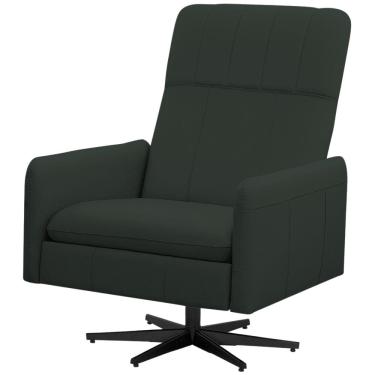 Imagem de Poltrona Decorativa Giratória Retrátil Reclinável Lutor L06 Couro Verde Escuro - Lyam Decor
