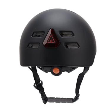 Imagem de Grcfumo Capacete de bicicleta inteligente 1080p com câmera, luz led frontal, circunferência da cabeça ajustável, capacetes de bicicleta para homens e mulheres, ciclismo (Preto)