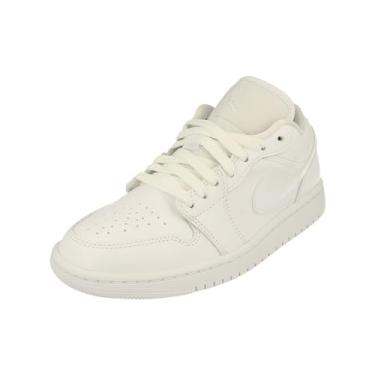 Imagem de Nike Tênis de corrida feminino Air Jordan 1 Low Running, BRANCO/BRANCO-BRANCO, 3 UK (5.5 US)