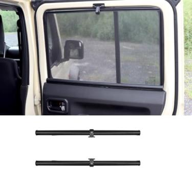 Imagem de Cortina de janela lateral traseira de carro proteção UV para Suzuki Jimny 4 portas 5 portas 2023 2024 2025 blocos de carro calor e raios UV proteção contra brilho rolo viseira de para-sol (janela