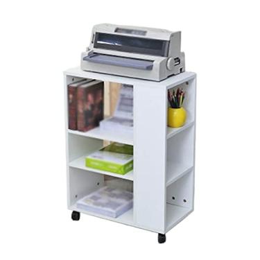 Imagem de SUNESA Suporte de impressão, prateleira, prateleira, chão, mesa de cópia, gabinete de armazenamento, bancada de trabalho, polia travável, multifunções, rack móvel, mesa de impressora (cor: 1)